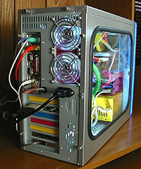Front view of case mod